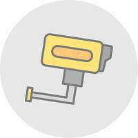 Cctv Line Filled Light Icon vector