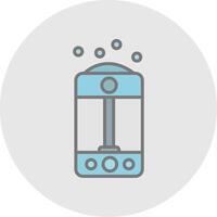 Humidifier Line Filled Light Icon vector