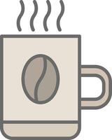 Mug Line Filled Light Icon vector