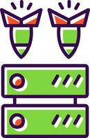 Ddos filled Design Icon vector