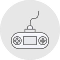 Console Line Filled Light Icon vector