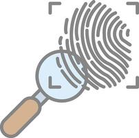 Investigation Line Filled Light Icon vector