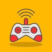 Gamer Filled Shadow Icon vector