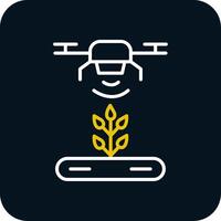 Automatic Irrigatior Line Red Circle Icon vector