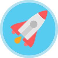 Stellar Lumens Flat Multi Circle Icon vector