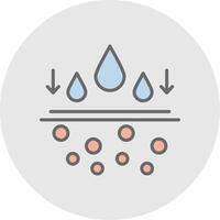 Moisturiser Line Filled Light Icon vector