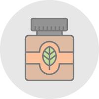 Essential Oil Line Filled Light Icon vector
