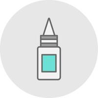 Bottle Line Filled Light Icon vector