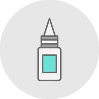 Bottle Line Filled Light Icon vector