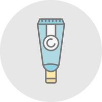 Moisturiser Line Filled Light Icon vector