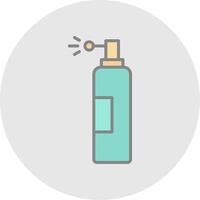 Spray Line Filled Light Icon vector