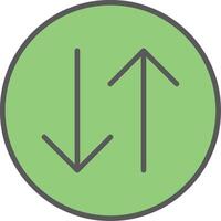 Arrows Line Filled Light Icon vector