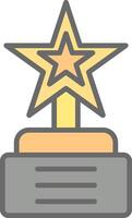 Reward Line Filled Light Icon vector