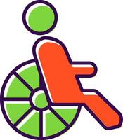 Disability filled Design Icon vector