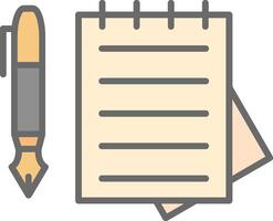 Documents Line Filled Light Icon vector