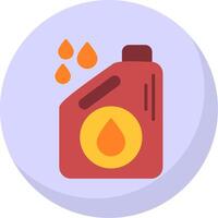 Oil Flat Bubble Icon vector