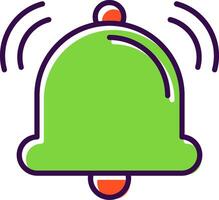 Bell filled Design Icon vector