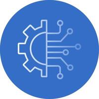 Technology Flat Bubble Icon vector