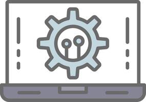 Software Development Line Filled Light Icon vector