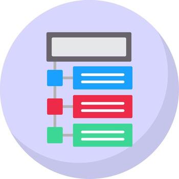 Program Flat Bubble Icon vector
