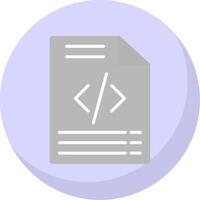 Coding Flat Bubble Icon vector