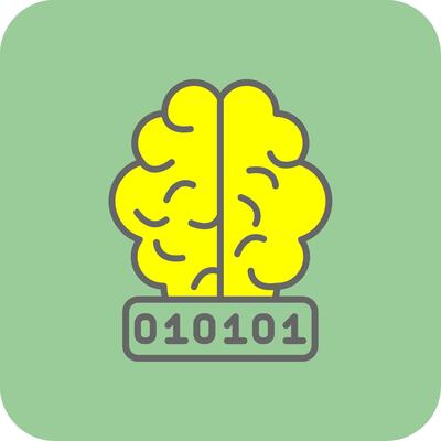 Artificial Intelligence Filled Yellow Icon