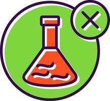 No Chemical filled Design Icon vector