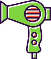 Hair Dryer filled Design Icon vector