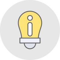 Information Line Filled Light Icon vector