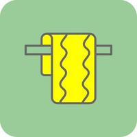 Cloth Filled Yellow Icon vector