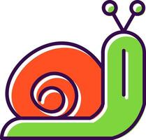 Snail filled Design Icon vector