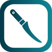 Boning Knife Filled Yellow Icon vector