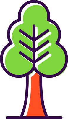 Tree filled Design Icon
