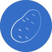 Potato Flat Bubble Icon vector