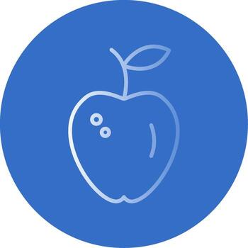 Apple Flat Bubble Icon vector