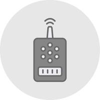 Device Line Filled Light Icon vector