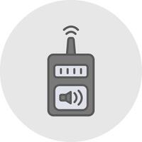 Device Line Filled Light Icon vector