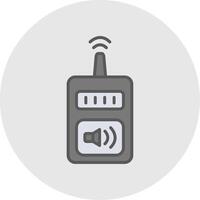 Device Line Filled Light Icon vector