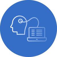 Android Flat Bubble Icon vector