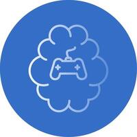 Gaming Flat Bubble Icon vector