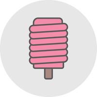 Ice Pop Line Filled Light Icon vector