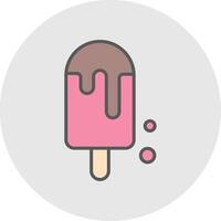 Ice Pop Line Filled Light Icon vector