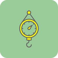 Scales Filled Yellow Icon vector