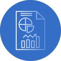 Analytics Flat Bubble Icon vector