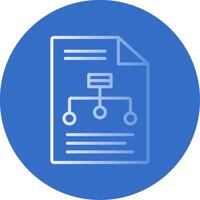 Hierarchy Flat Bubble Icon vector