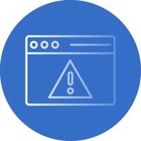 Access Denied Flat Bubble Icon vector