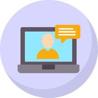 OnFlat Bubble chat Flat Bubble Icon vector