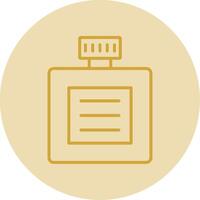 After Shave Line Yellow Circle Icon vector