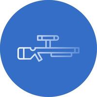 Shotgun Flat Bubble Icon vector