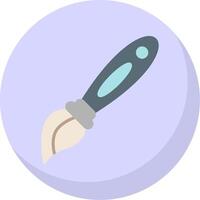 Paint Brush Flat Bubble Icon vector